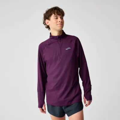 Brooks Dash 1/4 Zip 3.0 M Burgundy Blaze