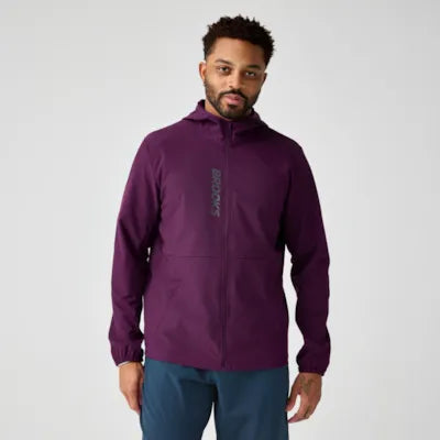 Brooks Canopy Jacket M Burgundy Blaze
