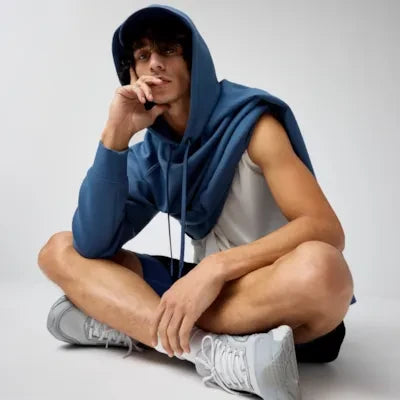 Brooks Men's Movement Hoodie - Steel Blue