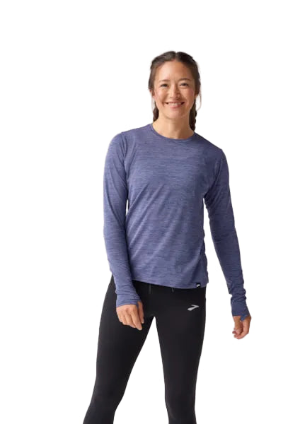 Brooks Luxe Long Sleeve W Htr Nightshadow