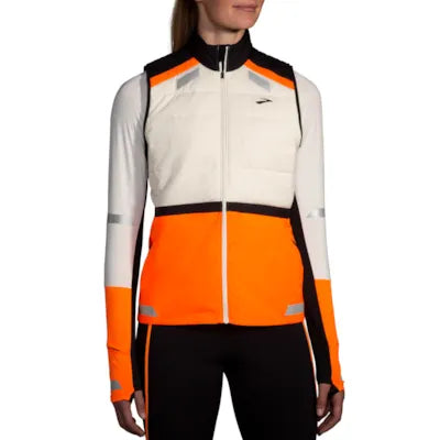 Brooks Run Visible Insulated Vest 2.0 W Ecru