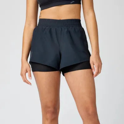 Brooks Dash 2-in-1 Short W Black