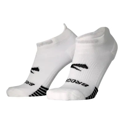 Brooks Ghost Lite No Show Socks 2-Pack White