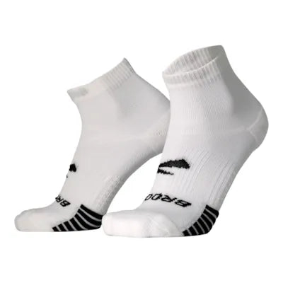 Brooks Ghost Lite Quarter Socks 2-Pack White
