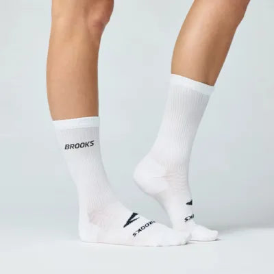 Brooks Run-In Crew 3-Pack Sock White