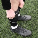 Precision Pro Fusion Flex Shin Guards (Black/Grey, Medium)