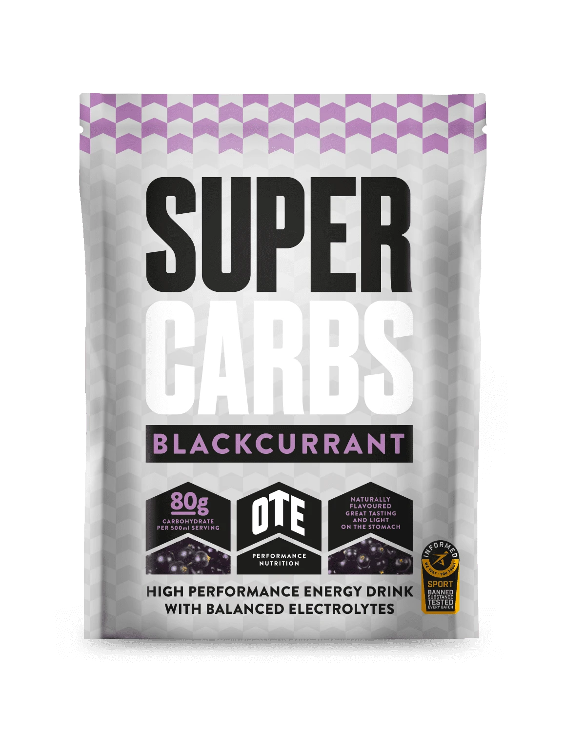 OTE Blackcurrant Super Carbs Energy Drink Sachet