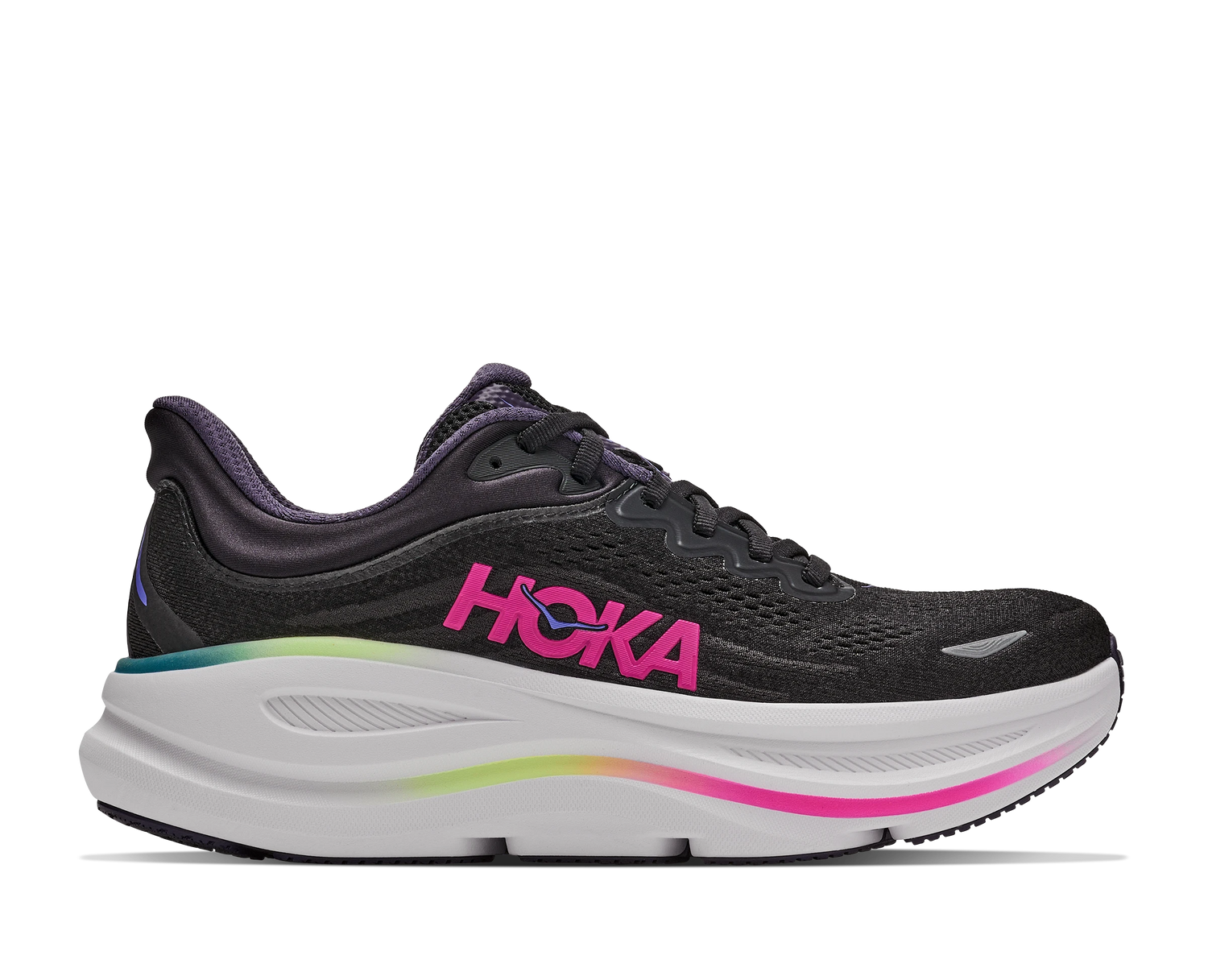 Hoka Bondi 9 Womens Black / Dragonfruit