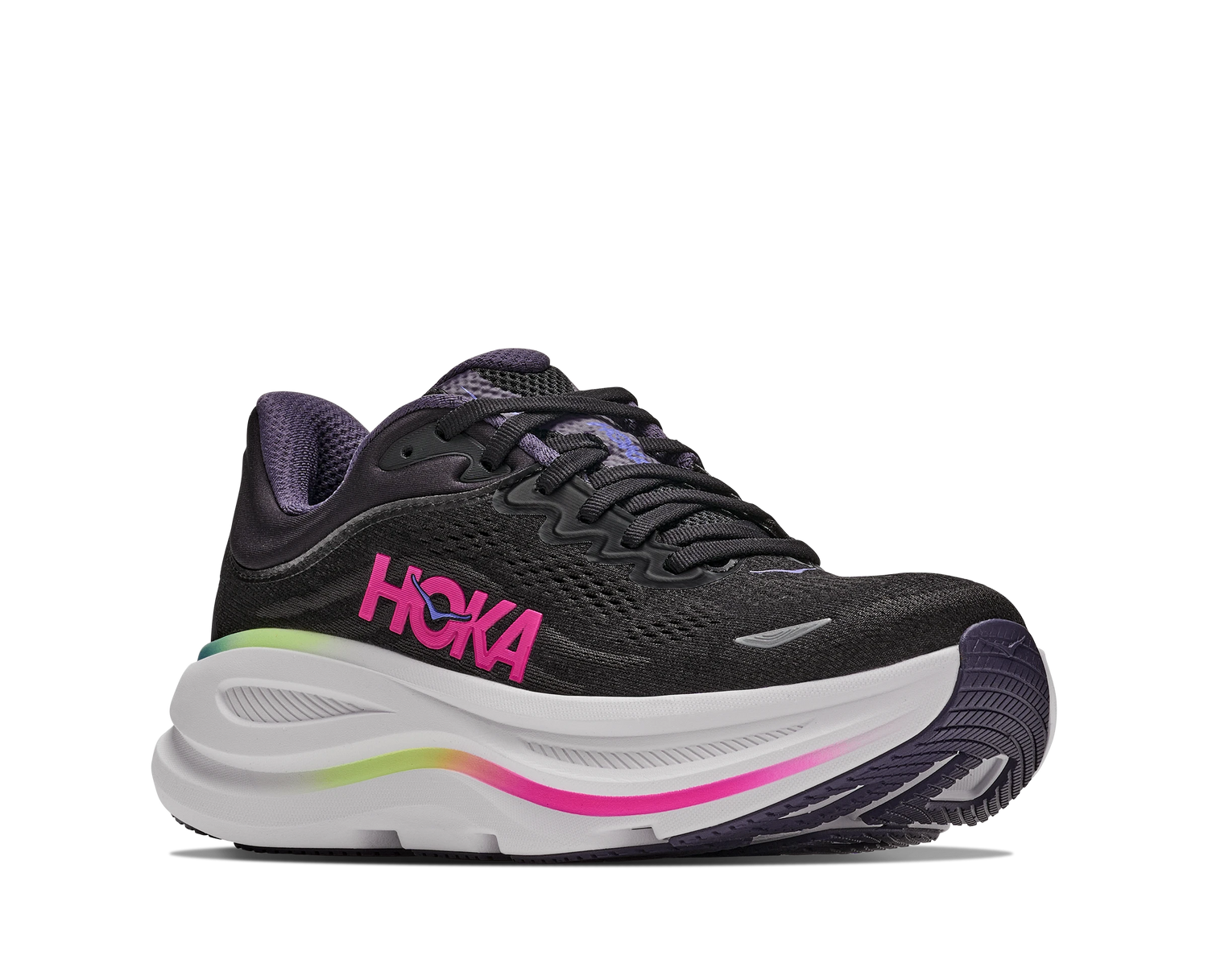 Hoka Bondi 9 Womens Black / Dragonfruit