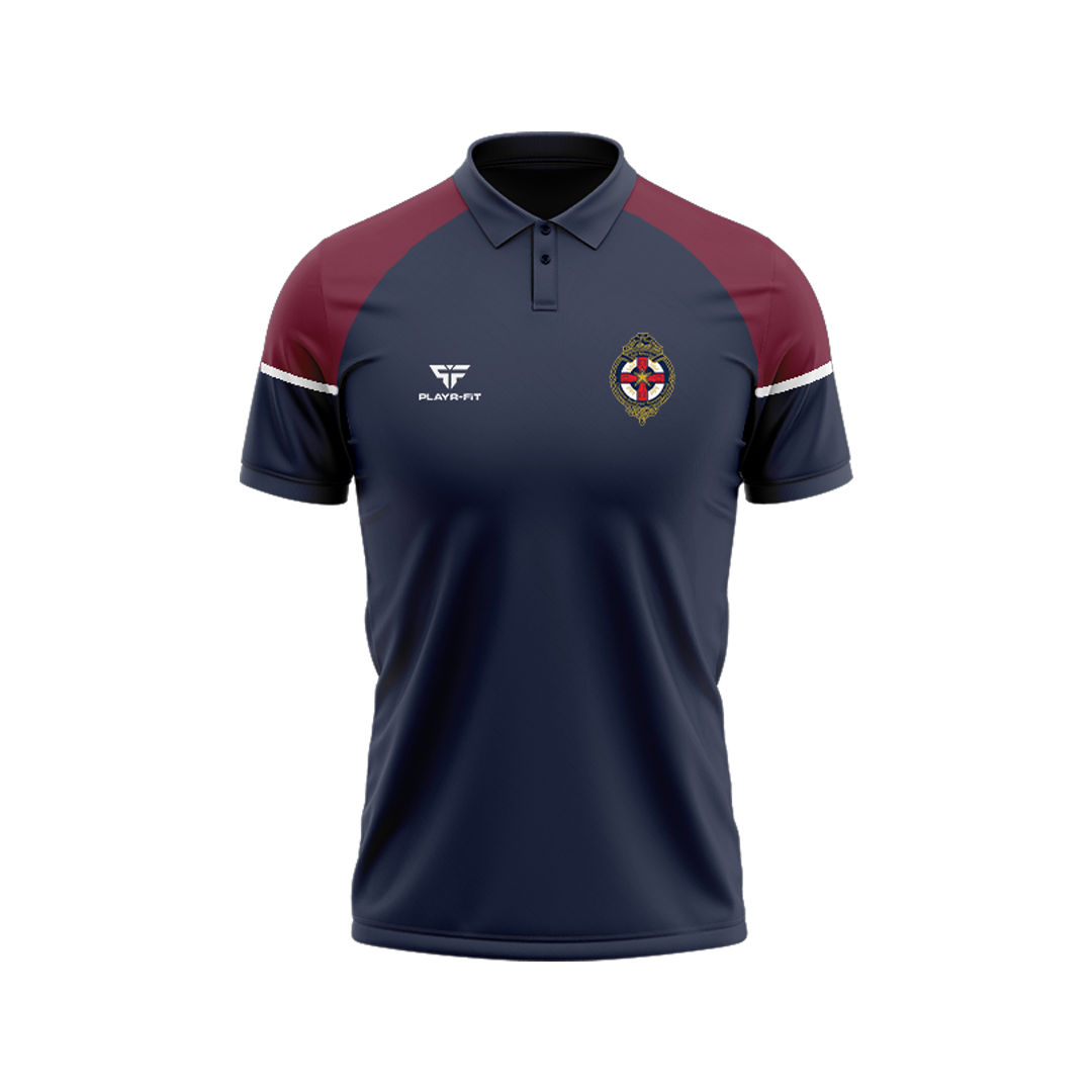CBS Polo Shirt Youth Maroon/Navy
