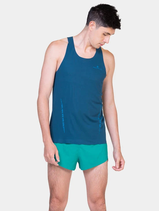 Ronhill Tech Vest M Dark Cobalt/Fluo Green