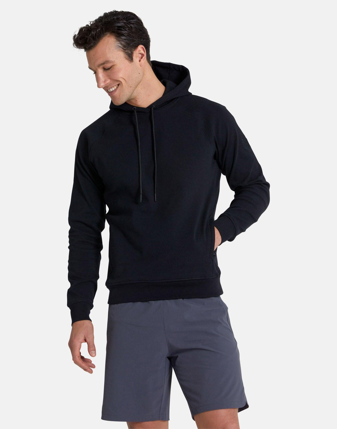 Gym + Coffee Chill Hoodie M Black