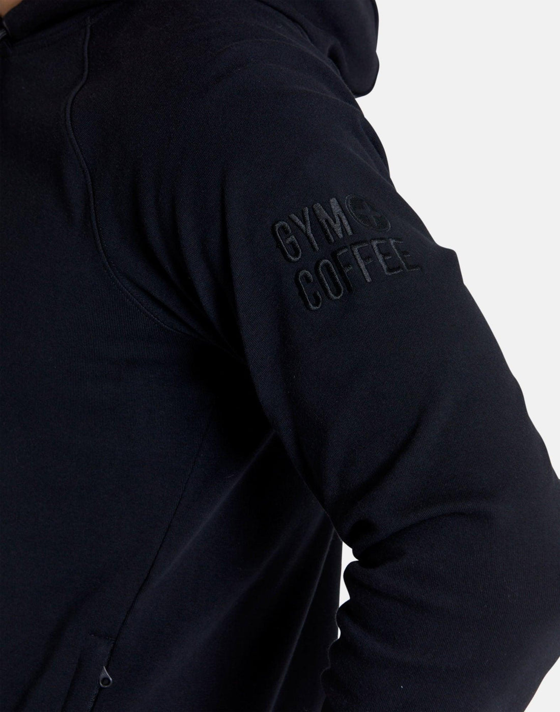 Gym + Coffee Chill Hoodie M Black