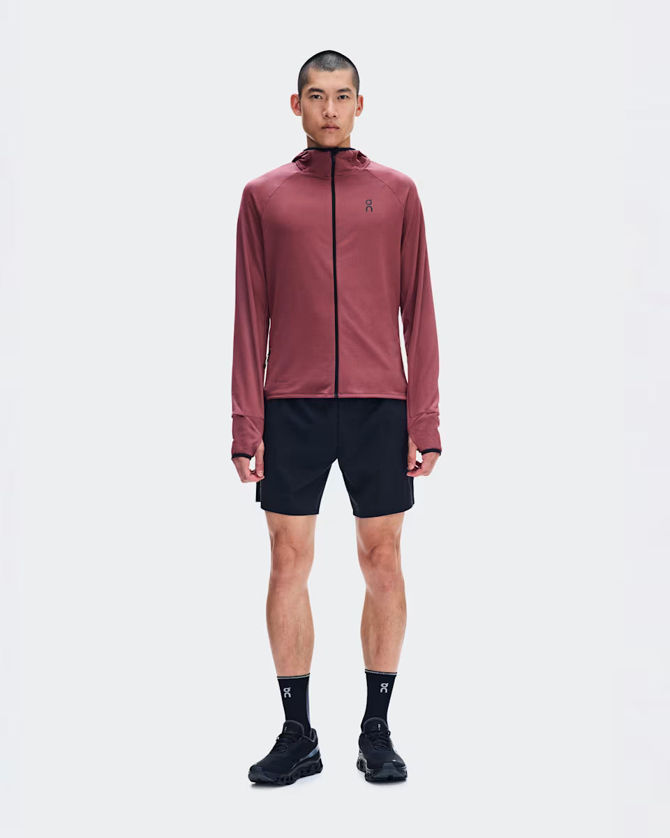 ON Running Climate Zip Hoodie M Barberry