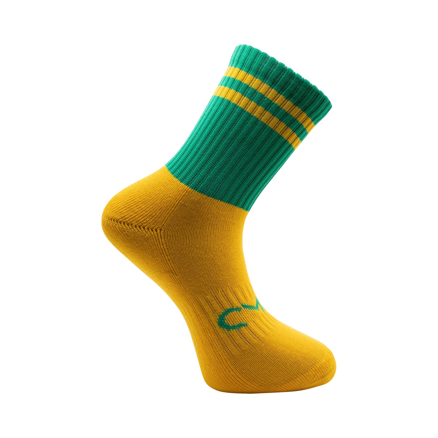 CMAC Midi Sock Green/Amber