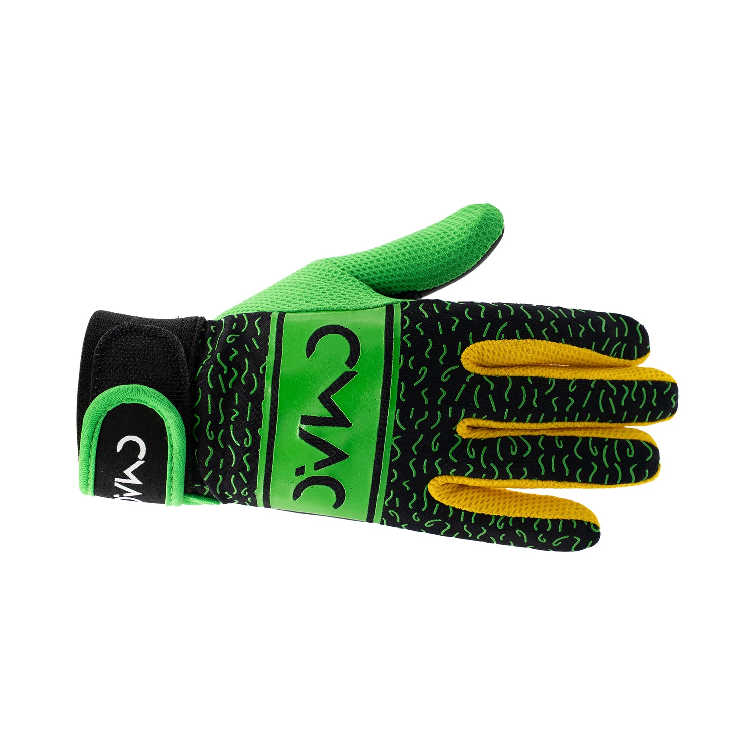 CMAC Gaelic Gloves Black/Green/Amb