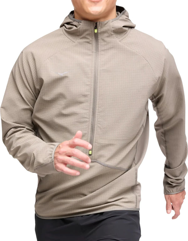 Hoka M Skyglow Half-Zip Pale Grey