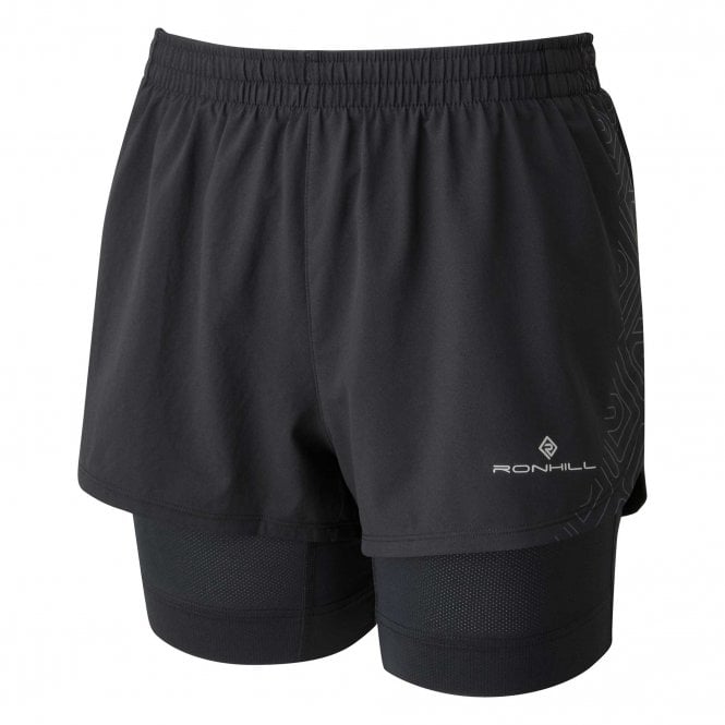 Ronhill Infinity Marathon Twin Short W Black