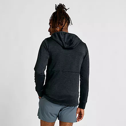 NB Heat Grid Hooded Full Zip M Black