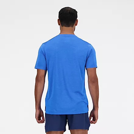 NB Athletics T-shirt M Blue Oasis Heather