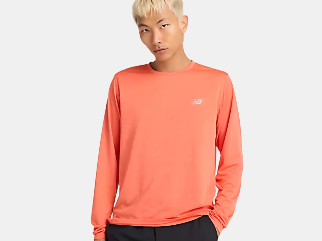 NB Athletics LS T-shirt M Neo Flame Heather