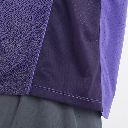 NB Viz-Tech Run T-Shirt M Electric Purple