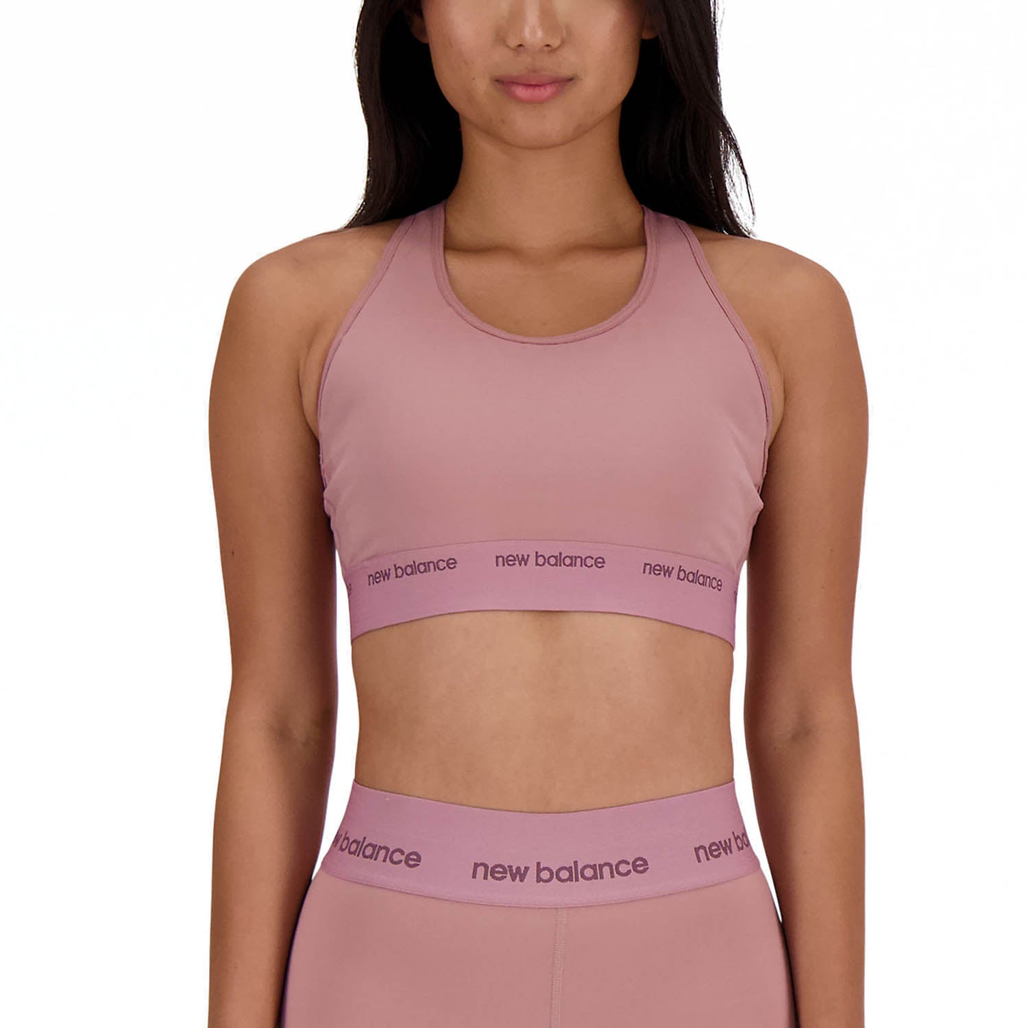 NB Sleek Medium Support Sports Bra W Rose