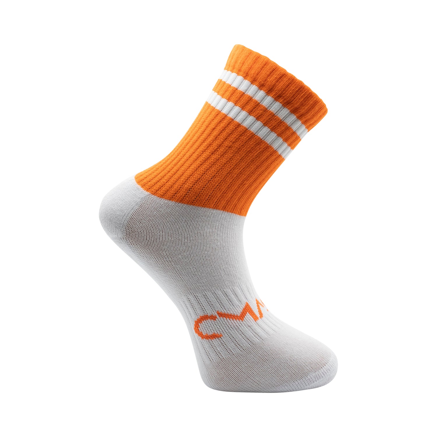 CMAC Midi Sock Orange/White