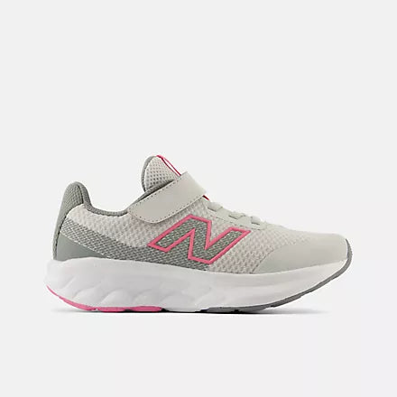 NB 520 Bungee Lace K Grey/Pink