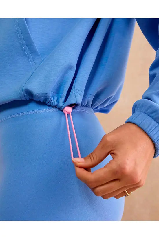 Gym+Coffee Haven Hoodie W Periwinkle Blue