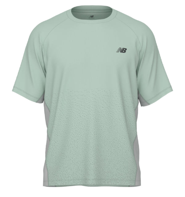 NB Viz-Tech Run T-Shirt M Coral Green