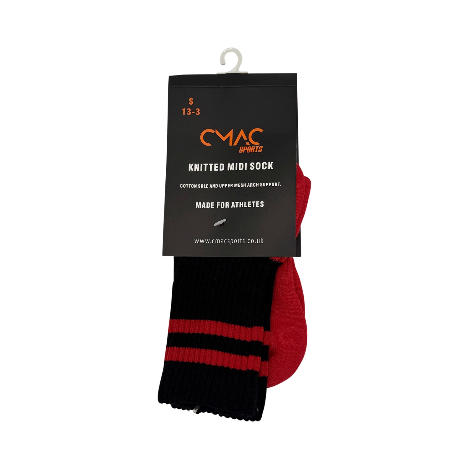CMAC Midi Sock Red/Black