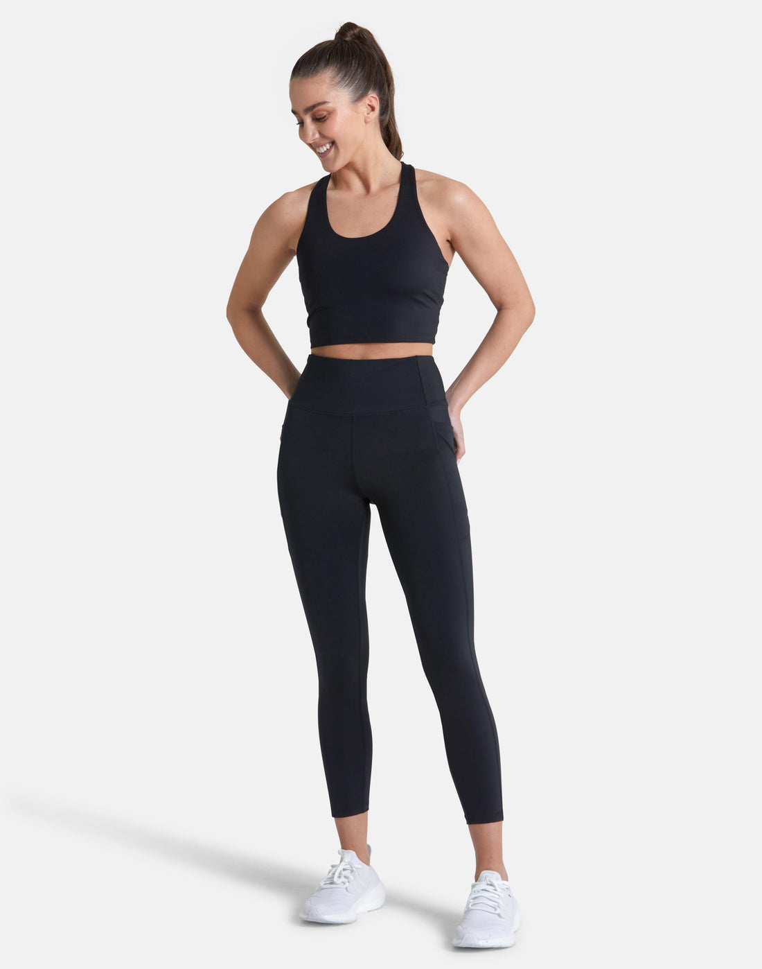 Gym + Coffee Relentless 7/8 Legging W Black