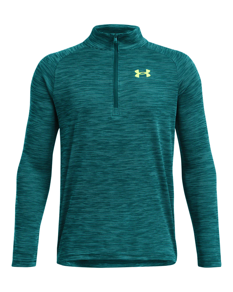 UA Tech Textured 1/2 Zip Top Y Circuit Teal