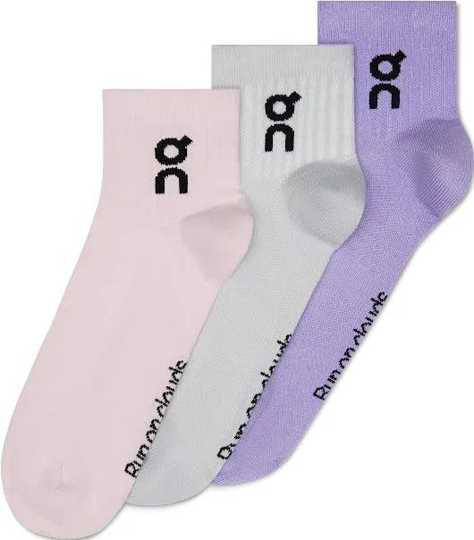 ON Logo Sock Mid 3P U Orchard/Bloom