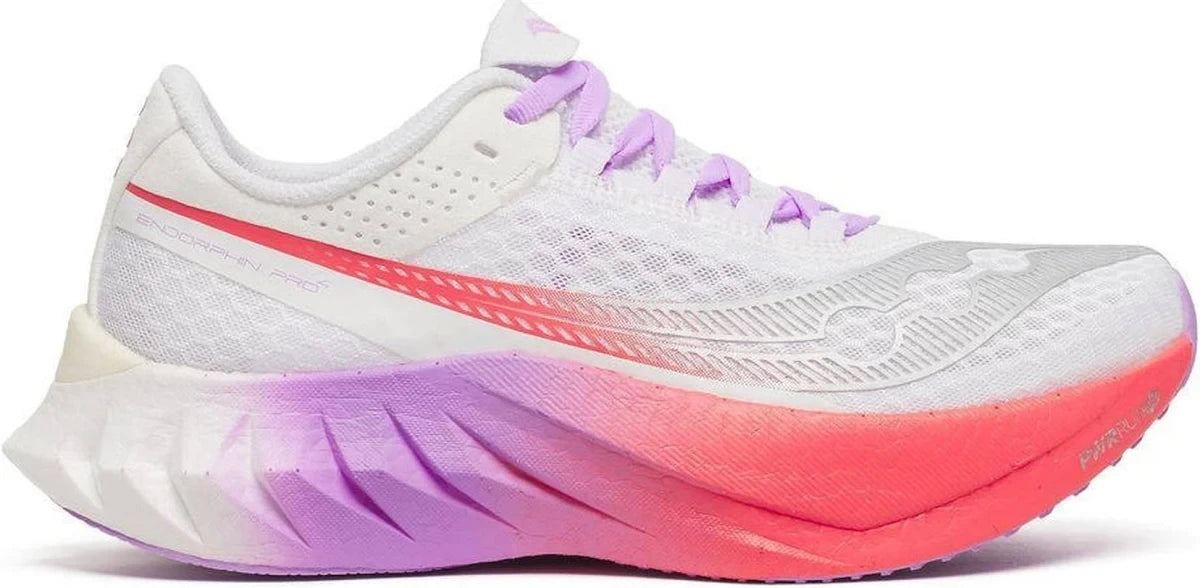 Saucony Endorphin Pro 4 Women's Trainers White / Crocus