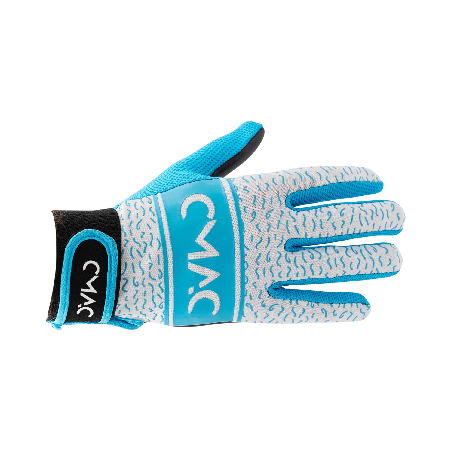 CMAC Gaelic Gloves White/Sky Blue