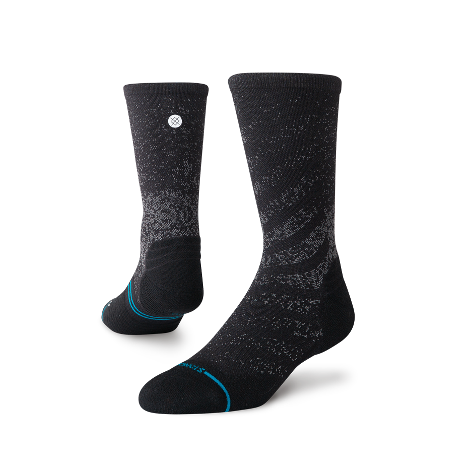 Stance Run Light Crew Black