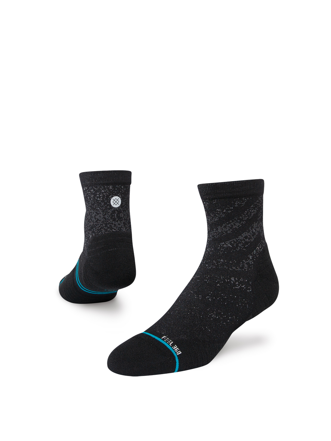 Stance Run Light Quarter Sock Black