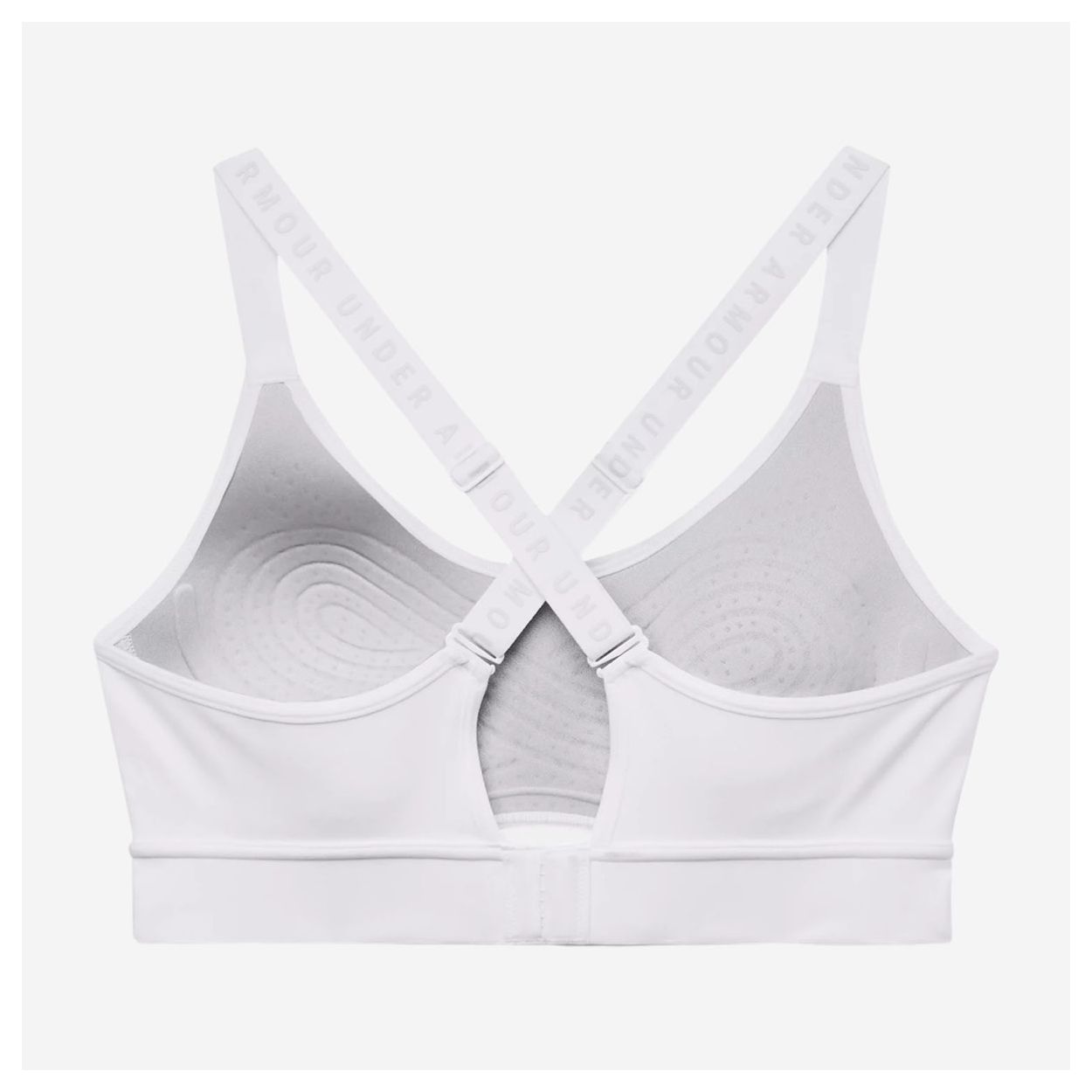 UA Infinity Mid Covered Sports Bra W White