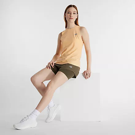 NB Jacquard Slim Tank W Peach Blossom