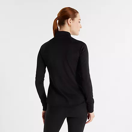 NB Athletic Heat Grid Half Zip Top W Black